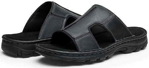 Leather Slip On Sandals L7433