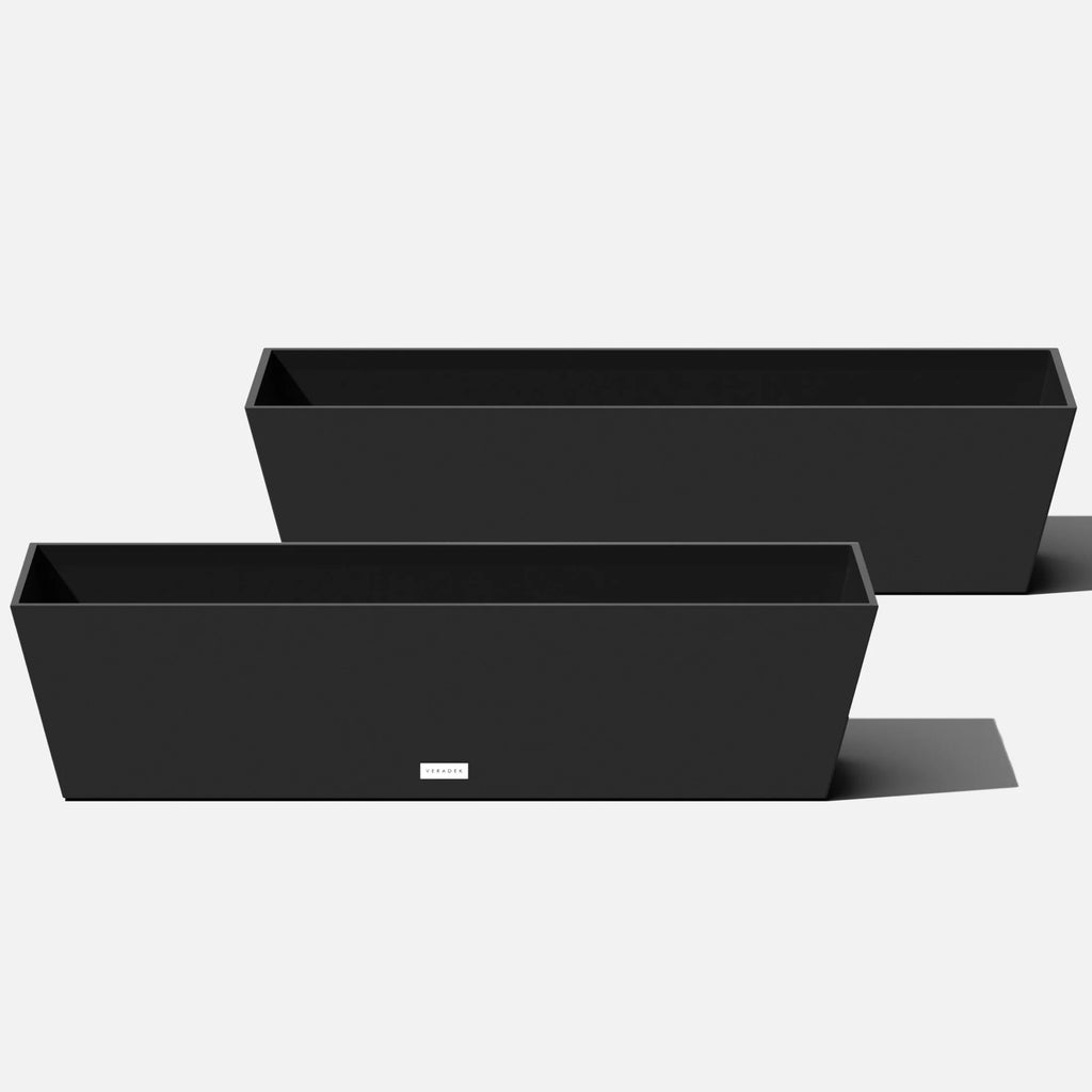 36" Plastic Planter 2-Pack Black M460