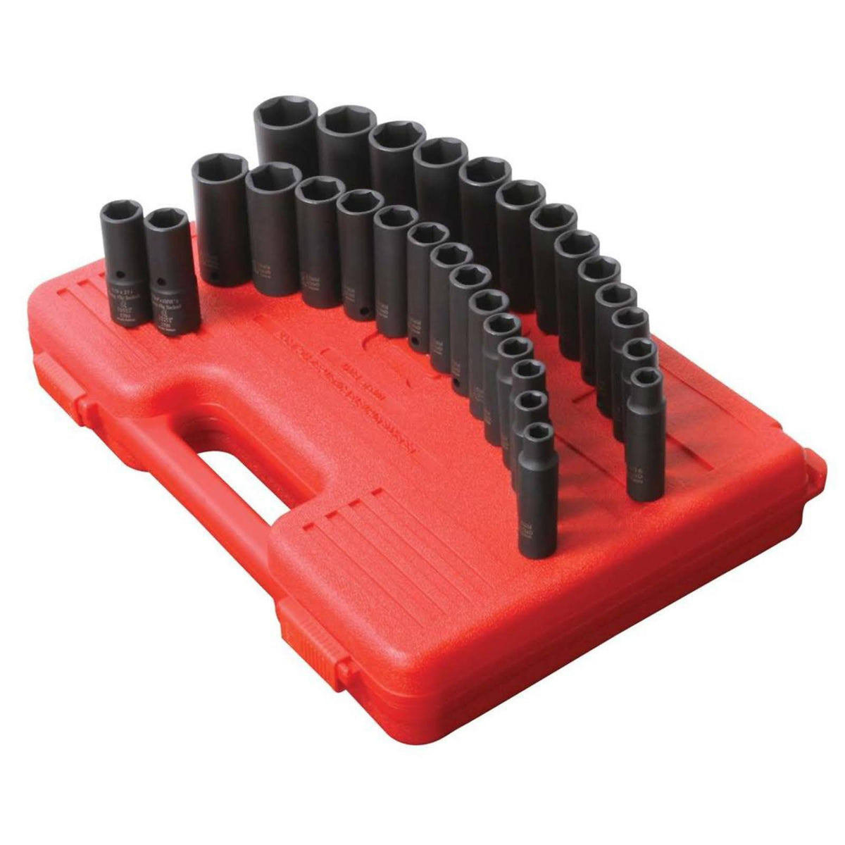 1/2-Inch Drive Fractional Metric Deep Impact Socket Set, 29-Piece M719