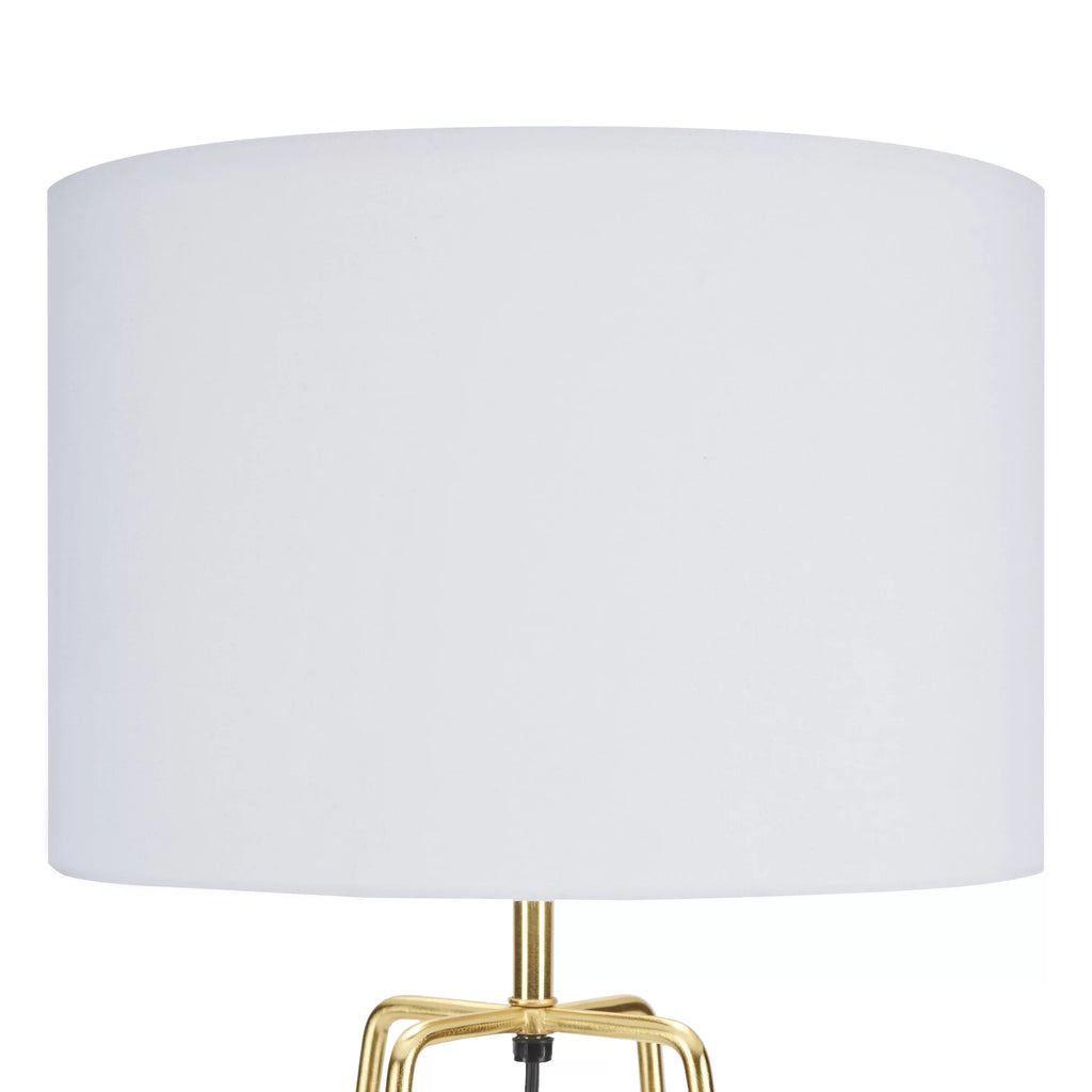 24" Gold Geometric Metal Table Lamp T63064