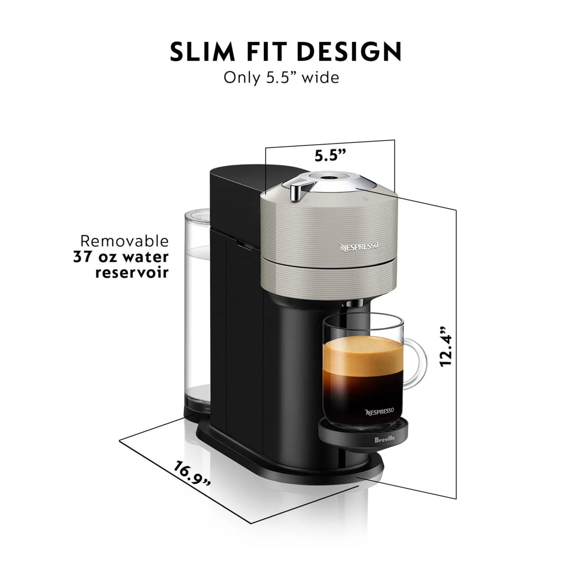 Coffee and Espresso Maker with Milk Frother I665