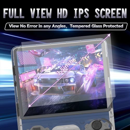 Handheld Game Console 30000 HD Games 3.5-Inch IPS Screen 256GB SD Card Y765