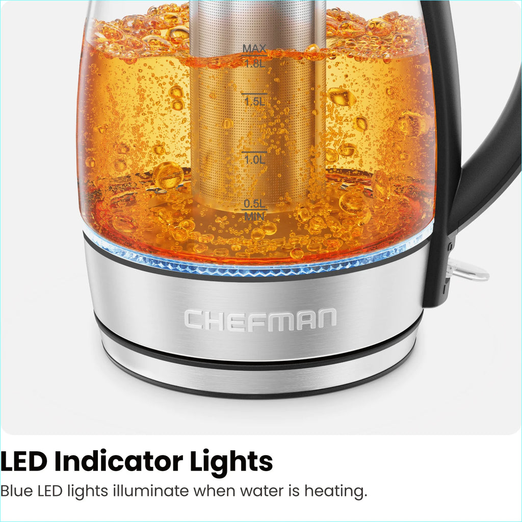 1.8L Electric Glass Kettle with Tea Infuser Z3553