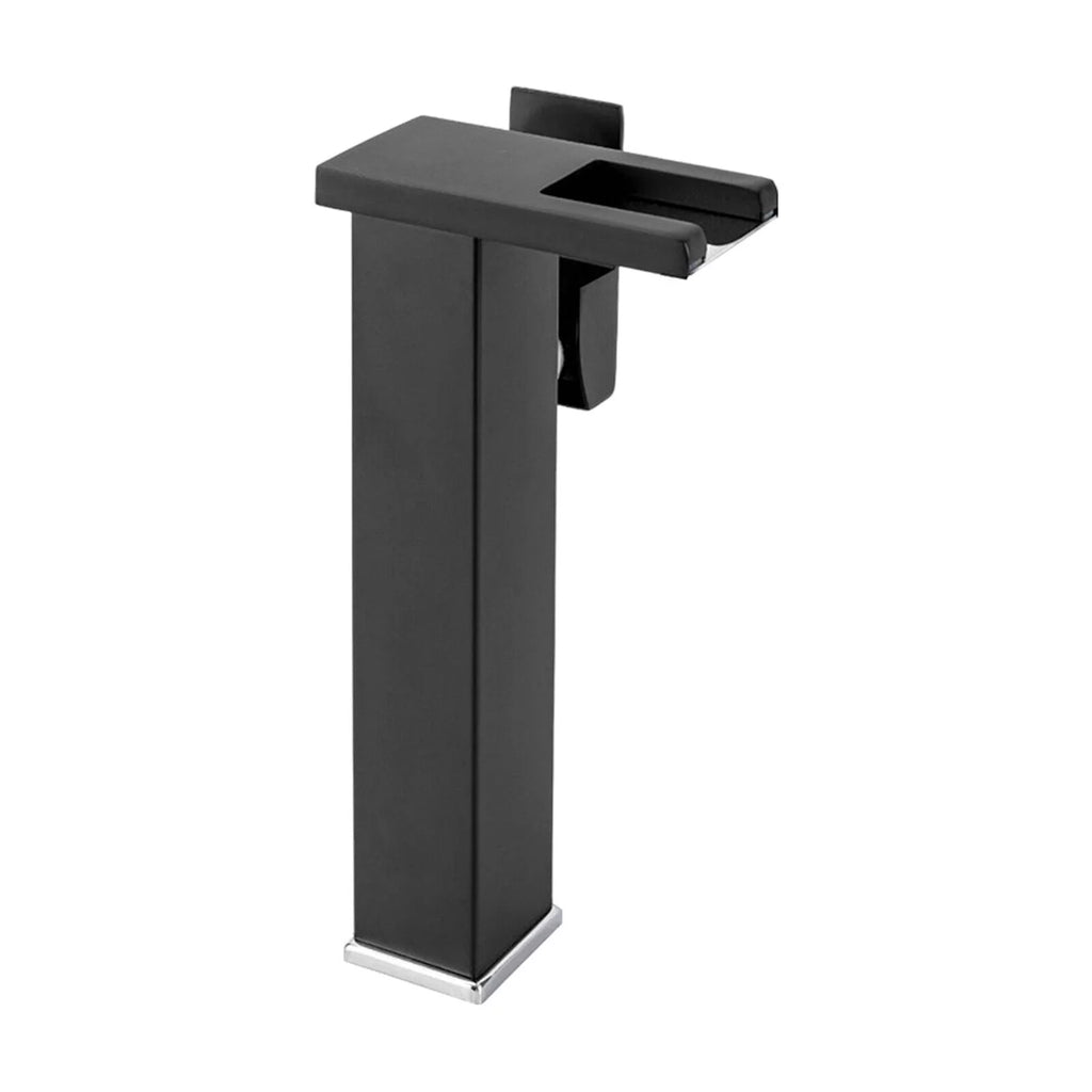 Waterfall Single-Handle Vessel Sink Faucet with LED Light O7598