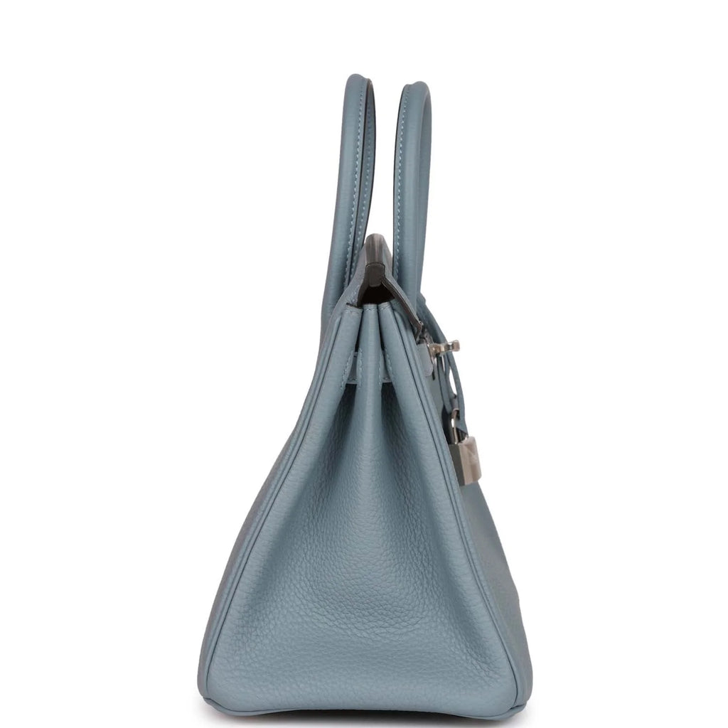 Bleu Lin Togo Palladium Hardware Handbag K64022