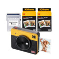 2-in-1 Instant Camera and Photo Printer 3x3 inches Yellow E591218
