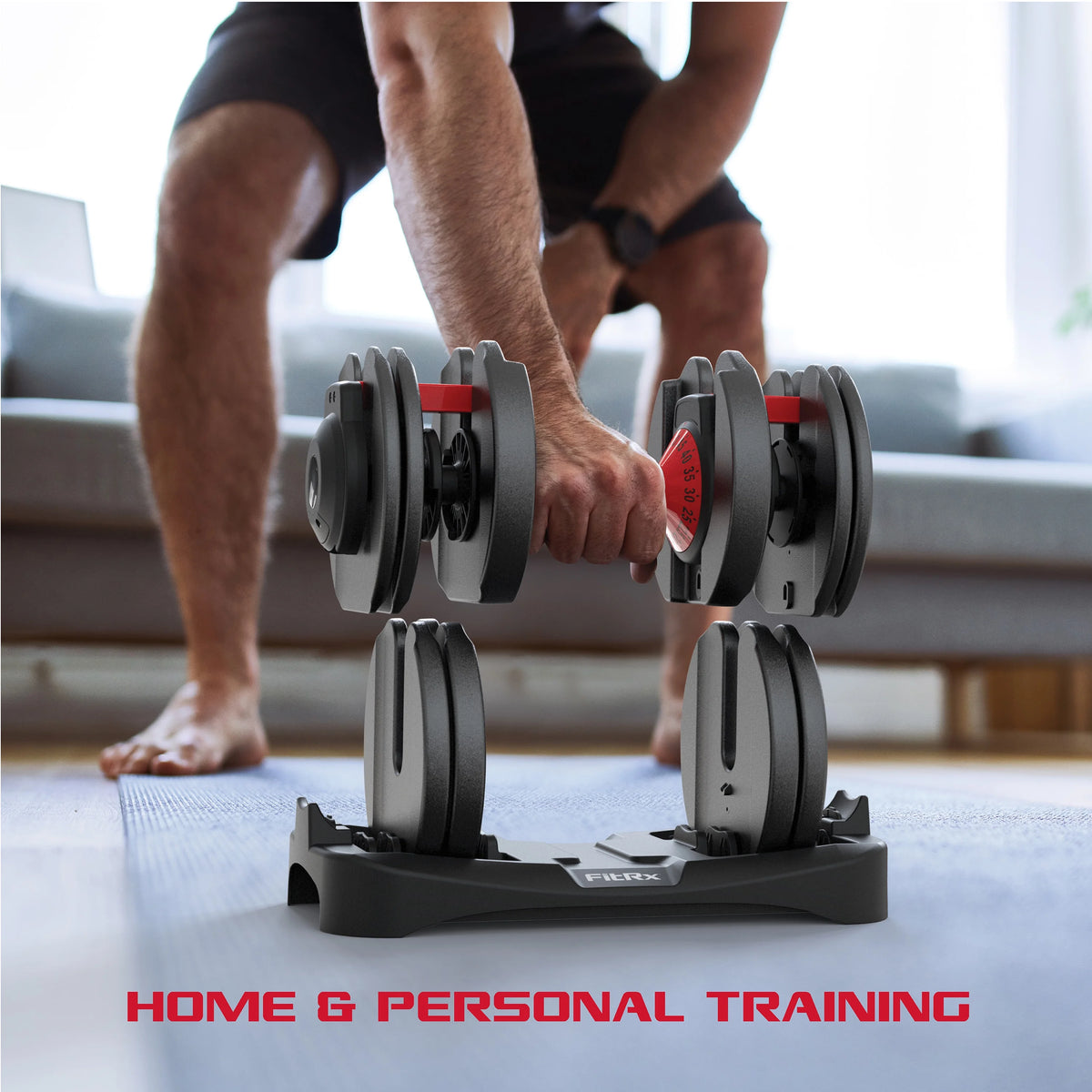 Adjustable Dumbbell 5-52.5 lbs Black F226658