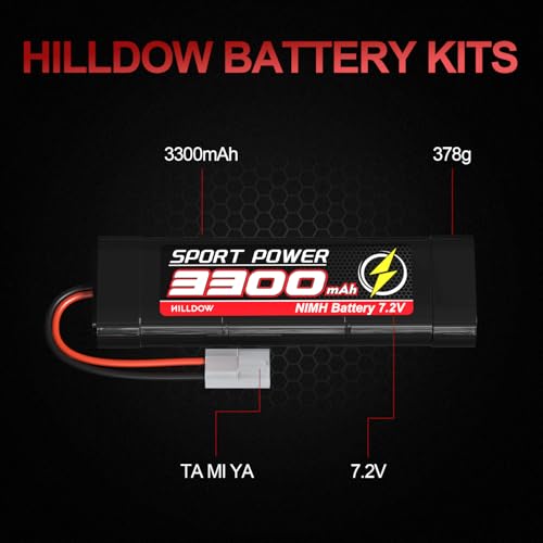 7.2V 3300mAh NiMH RC Battery 2 Packs S3856
