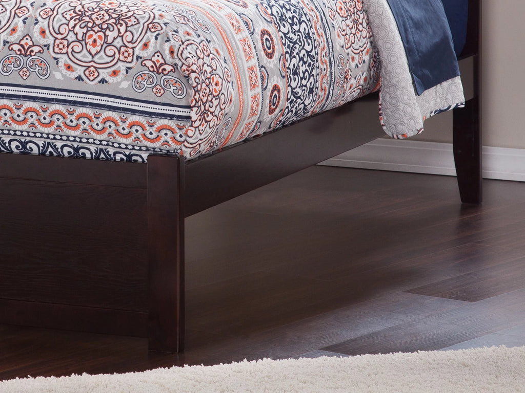 Queen Solid Wood Platform Bed with 2 Storage Drawers I91789