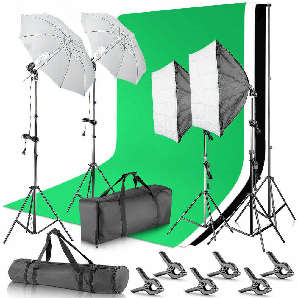 Background Support System and 800W 5500k Umbrellas T702544
