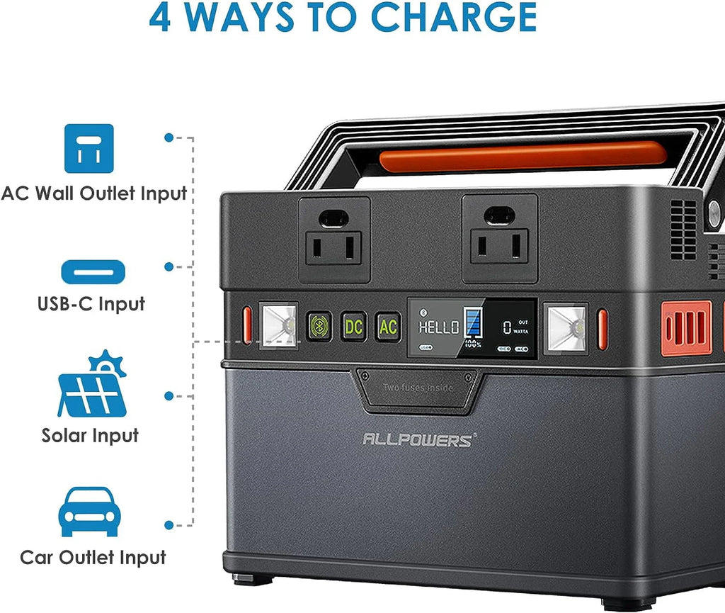 288Wh Portable Power Station with 300 Watt AC Outlets N9520