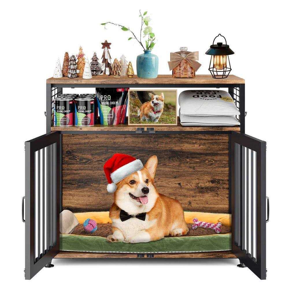 41 in. Heavy Duty Dog Crate Furniture V39309