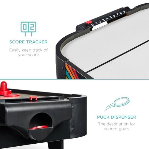 40in Portable Tabletop Air Hockey Arcade Table with 2 Strikers, 2 Pucks A5936