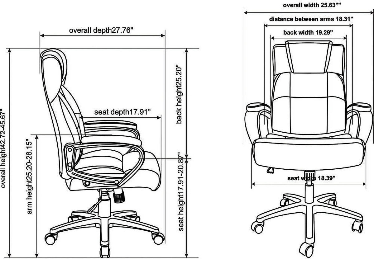 Black High-Back Executive Chair G420536