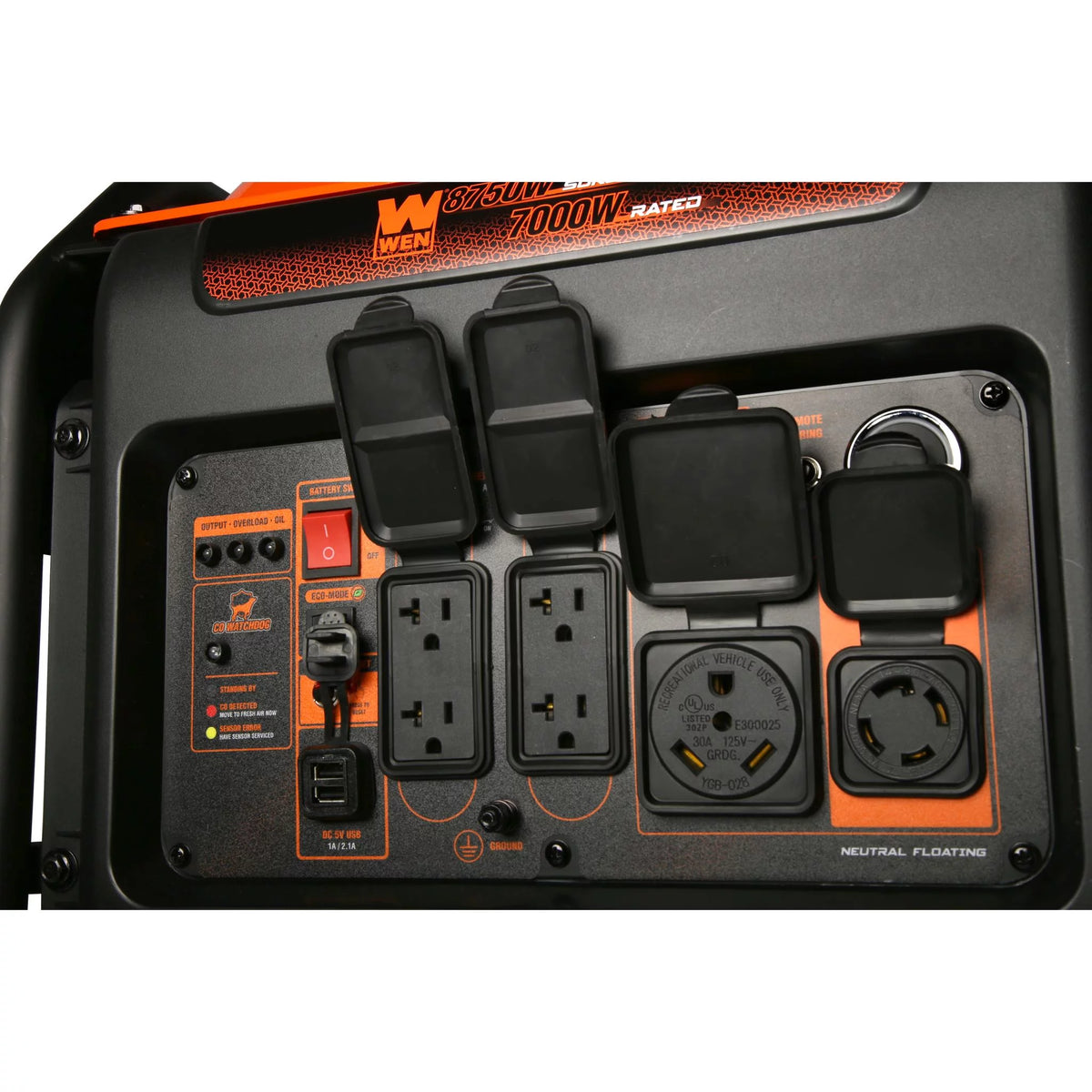 8750-Watt Dual Fuel Open Frame Inverter Generator B897