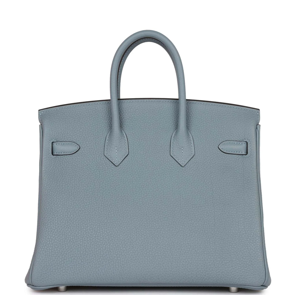 Bleu Lin Togo Palladium Hardware Handbag K64022