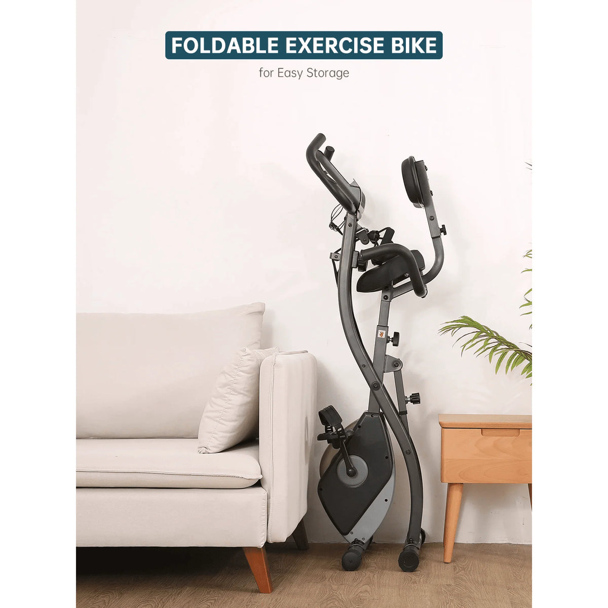 Folding Magnetic Stationary Exercise Bike E45463