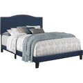 Blue Velvet Queen Bed L668