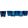 Navy Glass Set Of 6 J74918