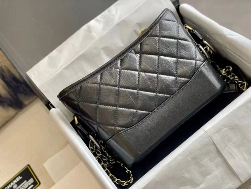 Black Hobo Bag D3789
