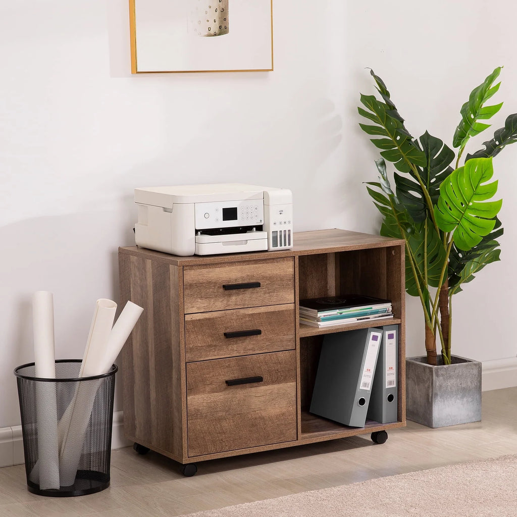 6 Drawer Grey Dresser with Wheels X294012