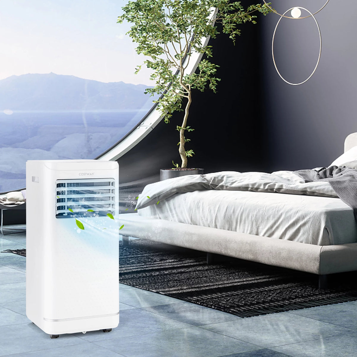 8000 BTU Portable Air Conditioner with Dehumidifier M90280