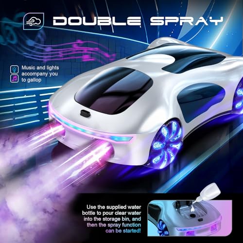 Remote Control Stunt Car with Light Spray & Sound U75589