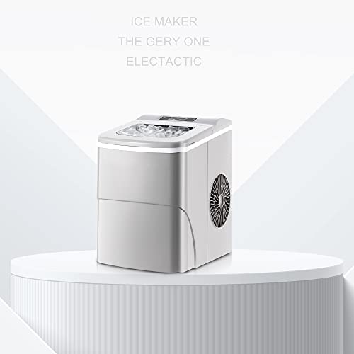Black Countertop Ice Maker with Ice Scoop & Basket J719