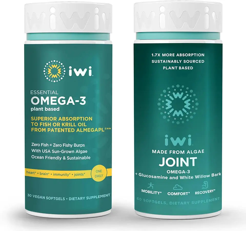 Vegan Plant-Based Algae Omega-3 Bundle, 30 Servings M9948