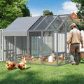 Large Wood Chicken Coop with Nesting Box and Run W731
