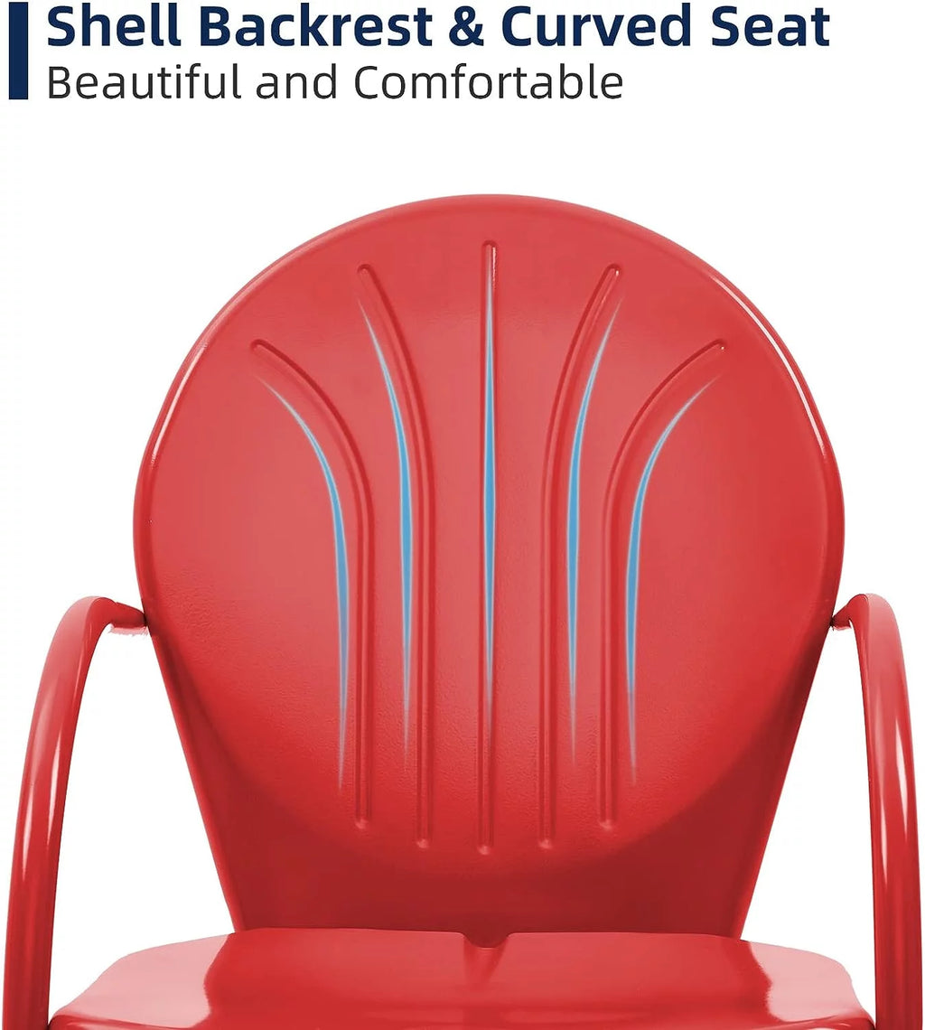 Set of 2 All Weather Metal Outdoor Chairs H4167