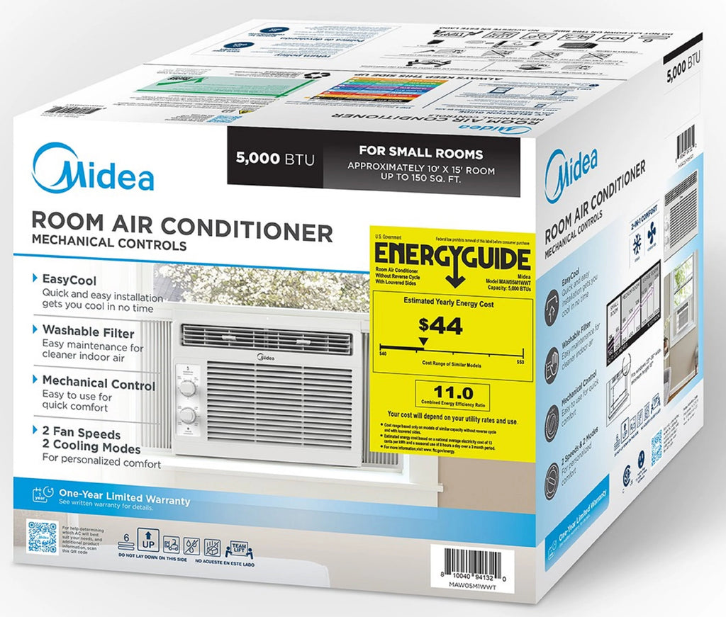 5,000 BTU 150 Sq Ft White Window Air Conditioner S221436