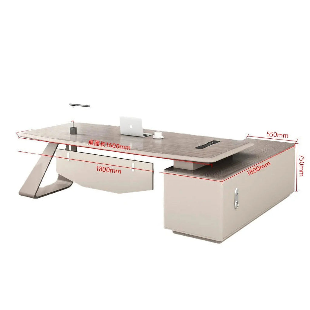 L Shaped Height Adjustable Computer Desk J330373