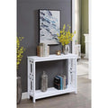 White Wood Console Table B57363