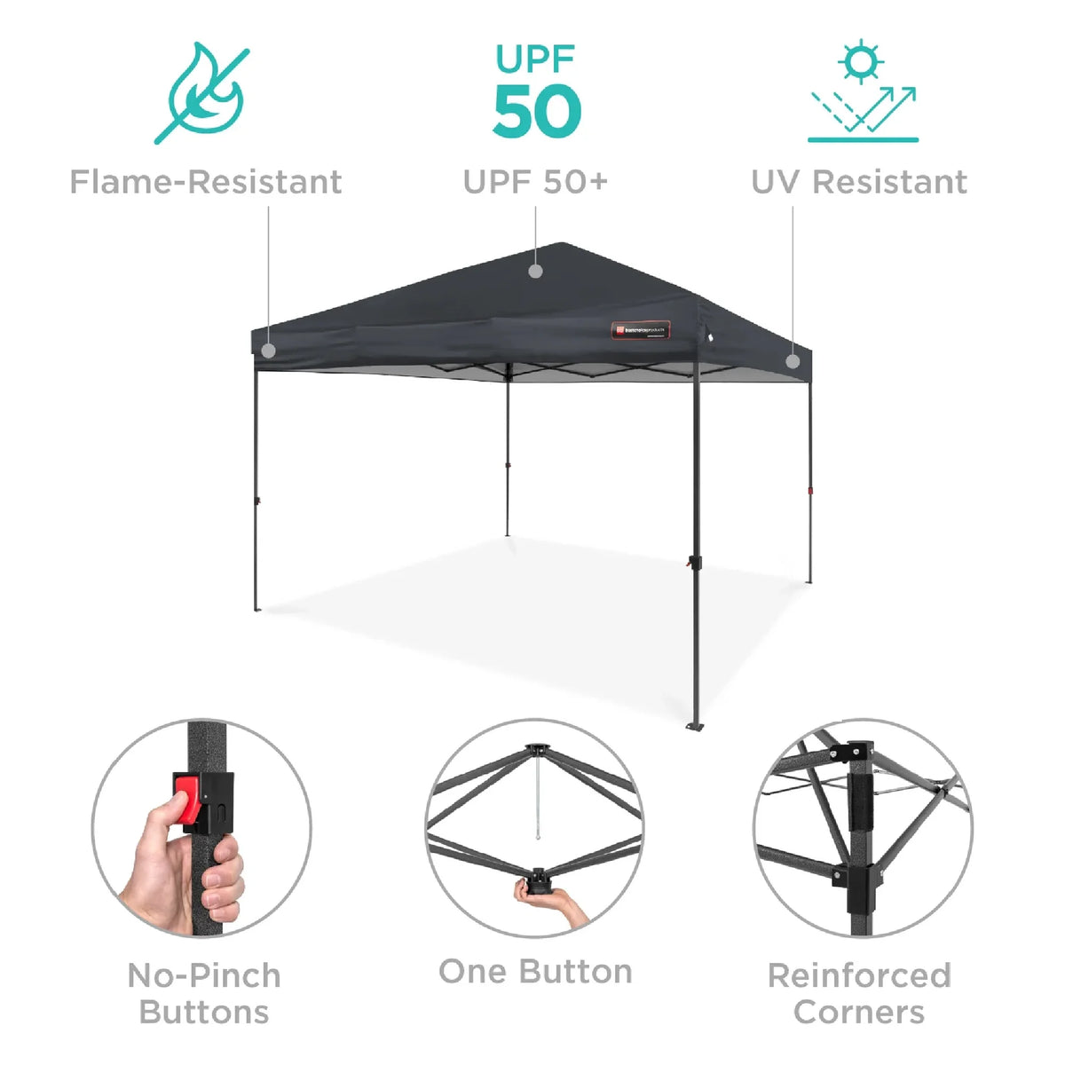 10x10ft Pop Up Canopy with Wheeled Case G59978
