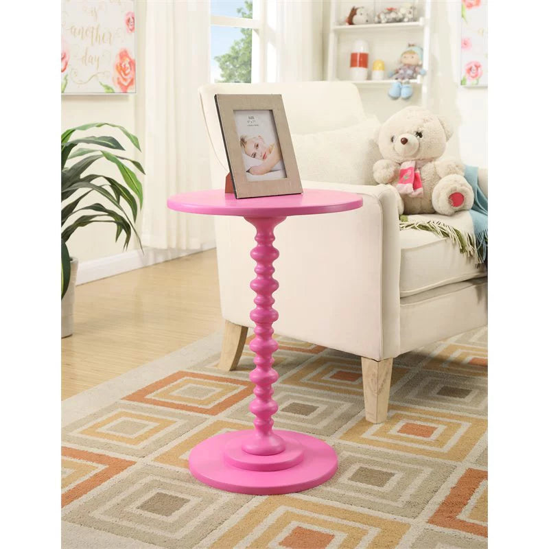 Pink Painted Spindle Table A478