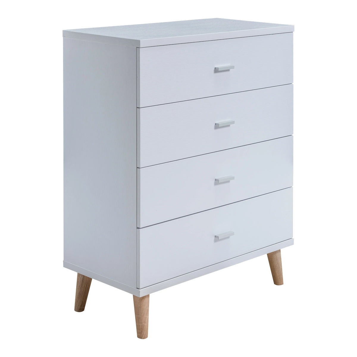 White 4-Drawer Wood Chest M900636