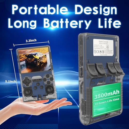 Handheld Game Console 30000 HD Games 3.5-Inch IPS Screen 256GB SD Card Y765