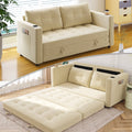 Beige Full Size Futon Sofa Bed K793108