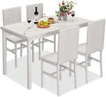 5-Piece Faux Marble Kitchen Table & Chair Set C474245