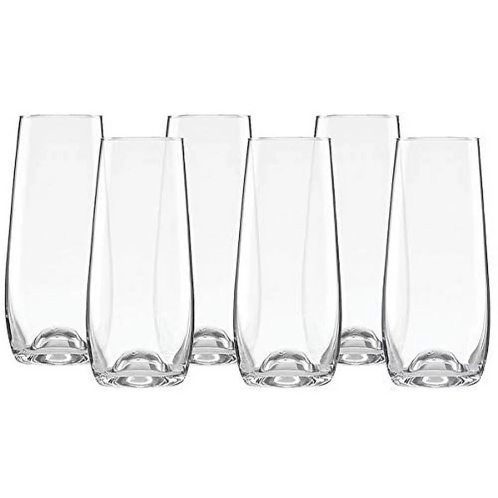 Stemless Flute Set 6 Count Clear W240