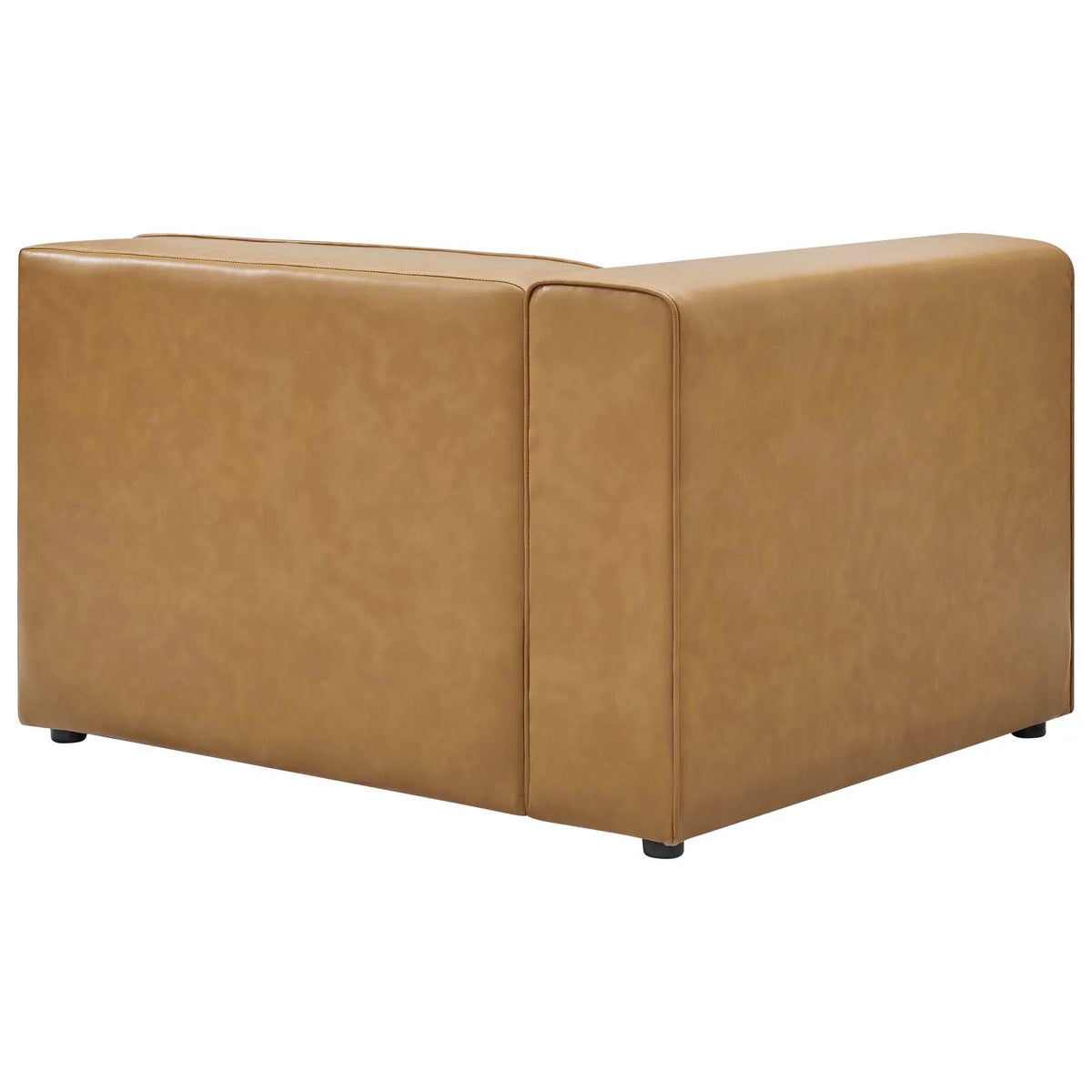 Tan Vegan Leather 7-Piece Sectional Sofa A794318