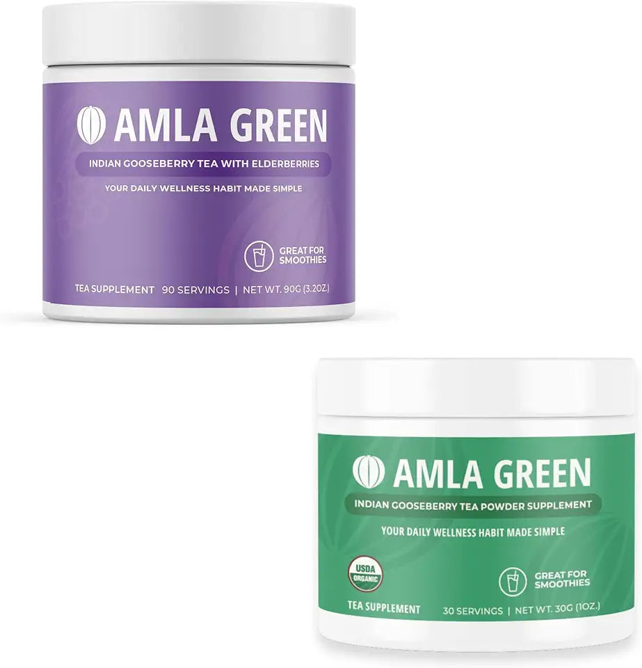 Organic Vegan Amla Powder & Green Tea Supplement B51149