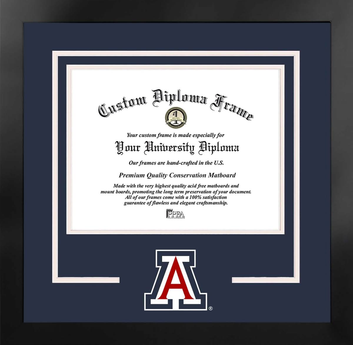 University of Arizona Wildcats Spirit Diploma Nova Black Frame P962
