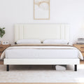 King Size Fabric Upholstered Platform Bed Frame R9430