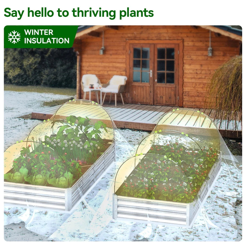 9x3x1 ft Galvanized Raised Garden Bed 2 Pack R449191