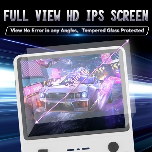 Handheld Game Console 30000 HD Games 3.5-Inch IPS Screen 256GB SD Card Y765