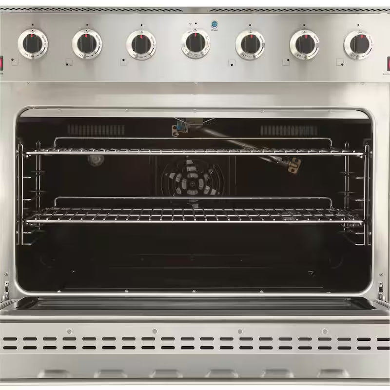 36 in. 5.5 cu. ft. Gas Range with Convection Oven in Stainless Steel R884532
