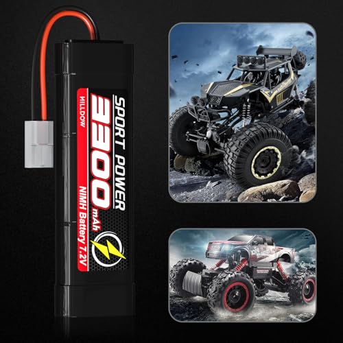 7.2V 3300mAh NiMH RC Battery 2 Packs S3856
