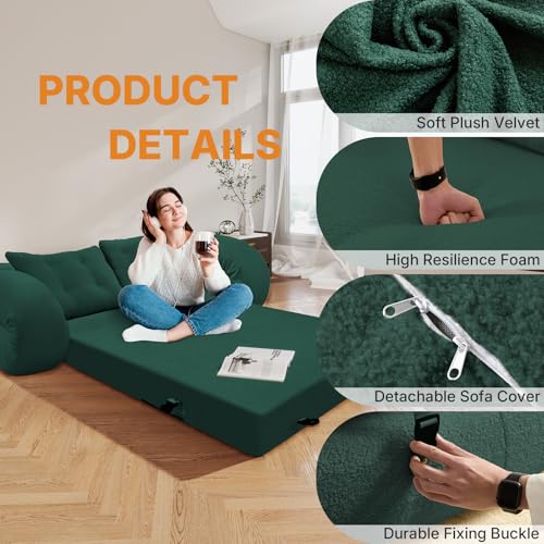 3-in-1 Convertible Sleeper Sofa Bed Couch K459